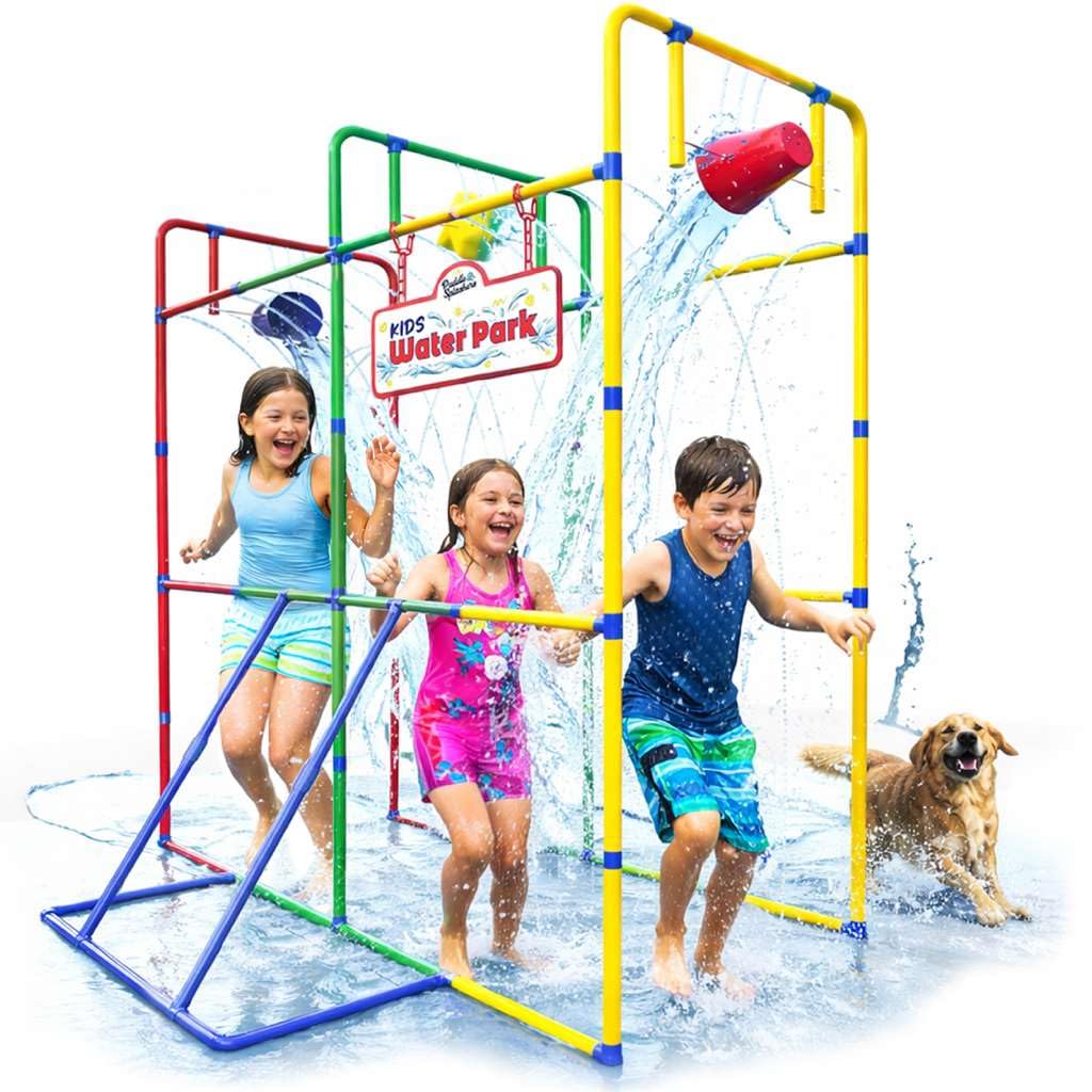Photo 1 of Backyard Waterpark with Splash Wheel, Dump Buckets for Kids Outdoor Water Play