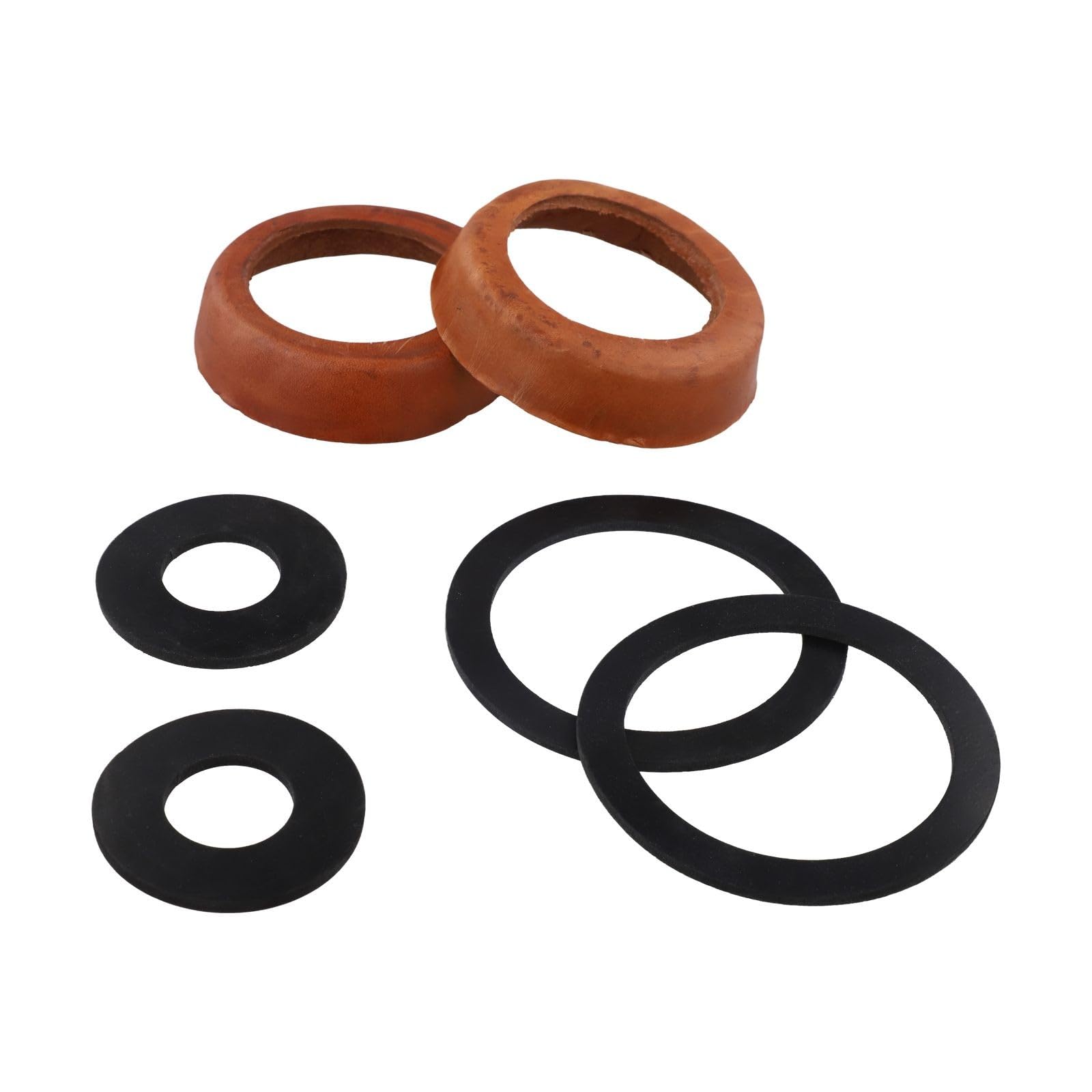 ZYNCUE 2PCS Type 75 Handle Pump Replacement Parts with Leather Sleeve Piston for Ring and O-for Ring for Garden Water Pump