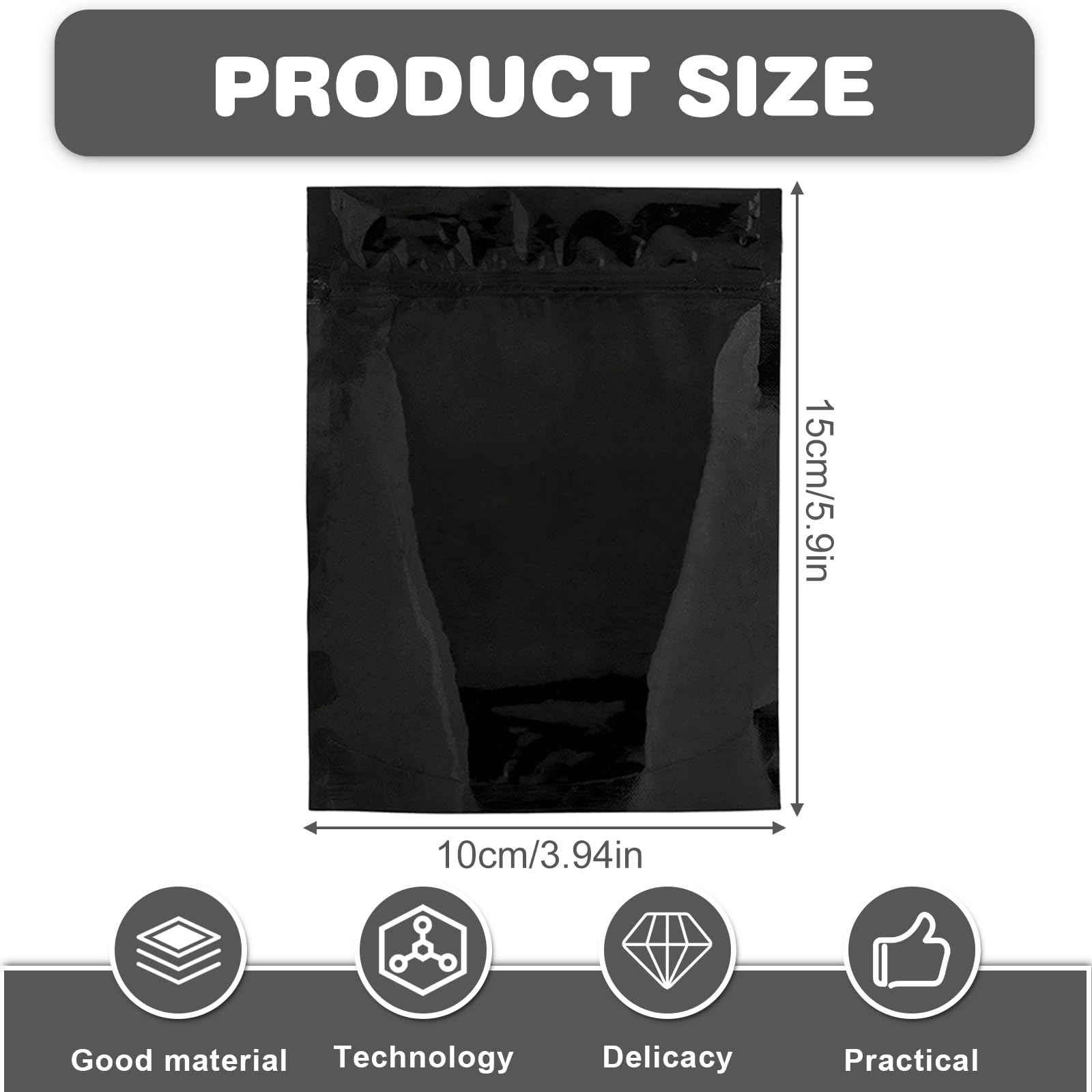 200 sztuk worków higienicznych na podpaski higieniczne, torebki do utylizacji, torebki strunowe 10 cm x 15 cm, pogrubione, kobiece, czarne, nieprzezroczyste worki, osobiste, do tamponów na co dzień