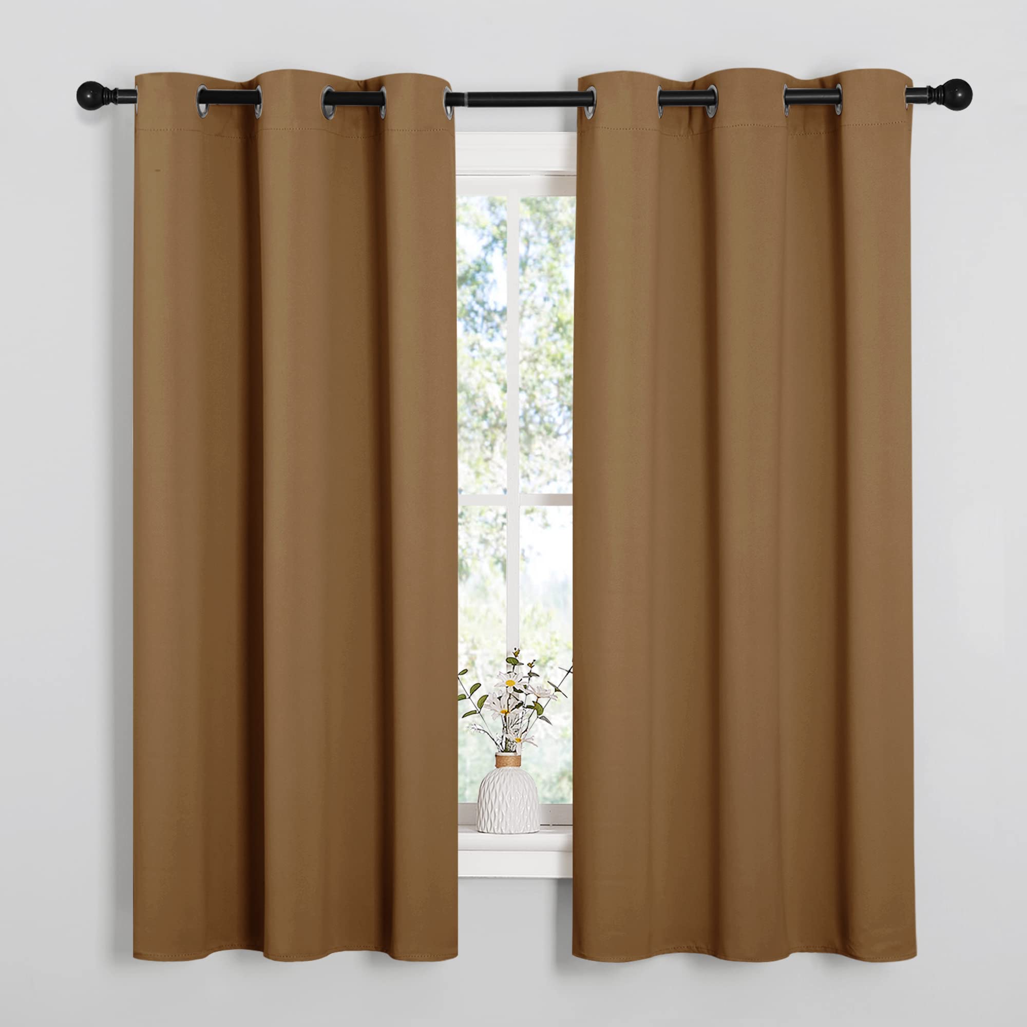 NICETOWN Sleek Blackout Curtains 63 Inches