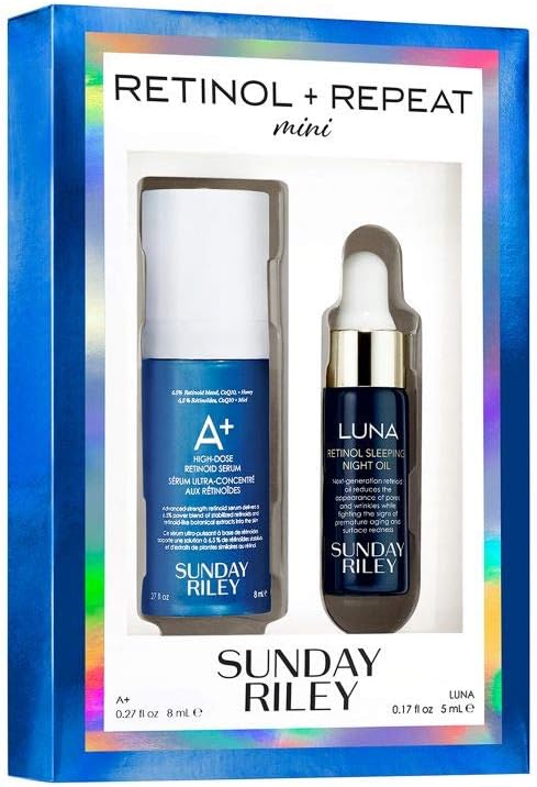 Sunday Riley Mini Retinol & Repeat Travel Kit com 2 produtos, 0,4 fl. oz.