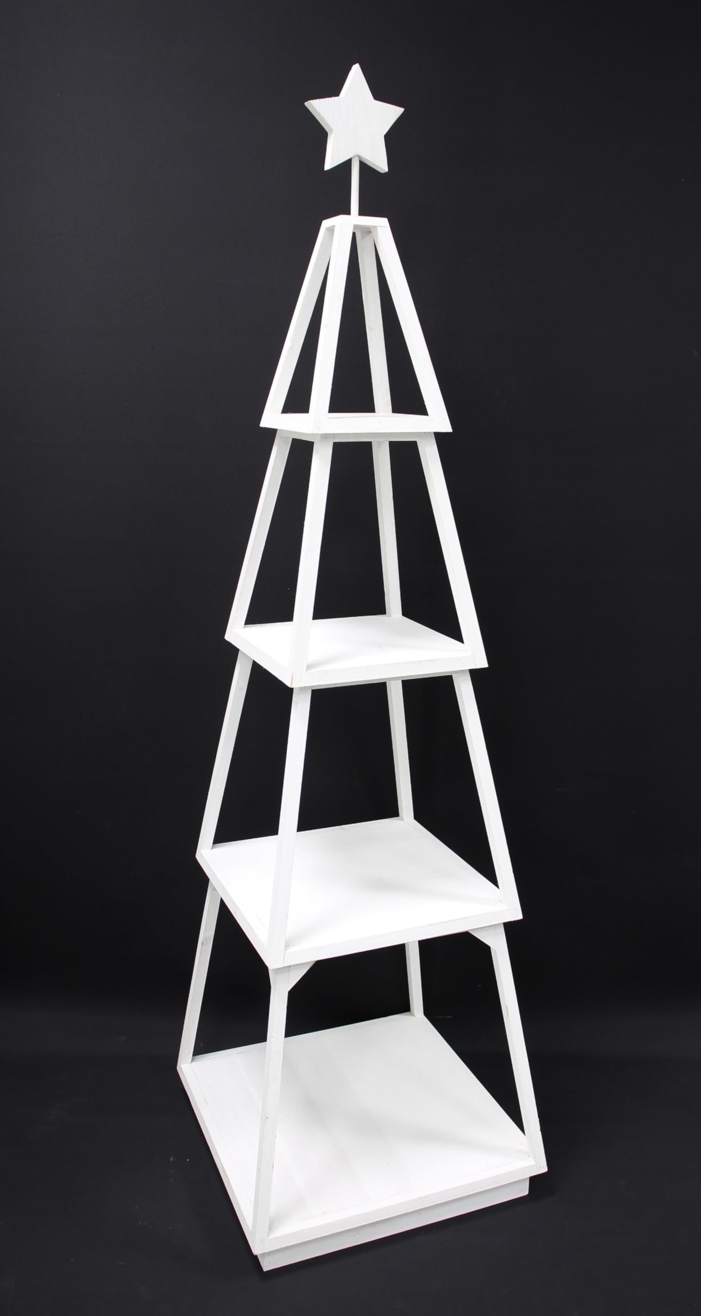 FRANK FLECHTWAREN Dekotanne Shabby-White, 5tlg.