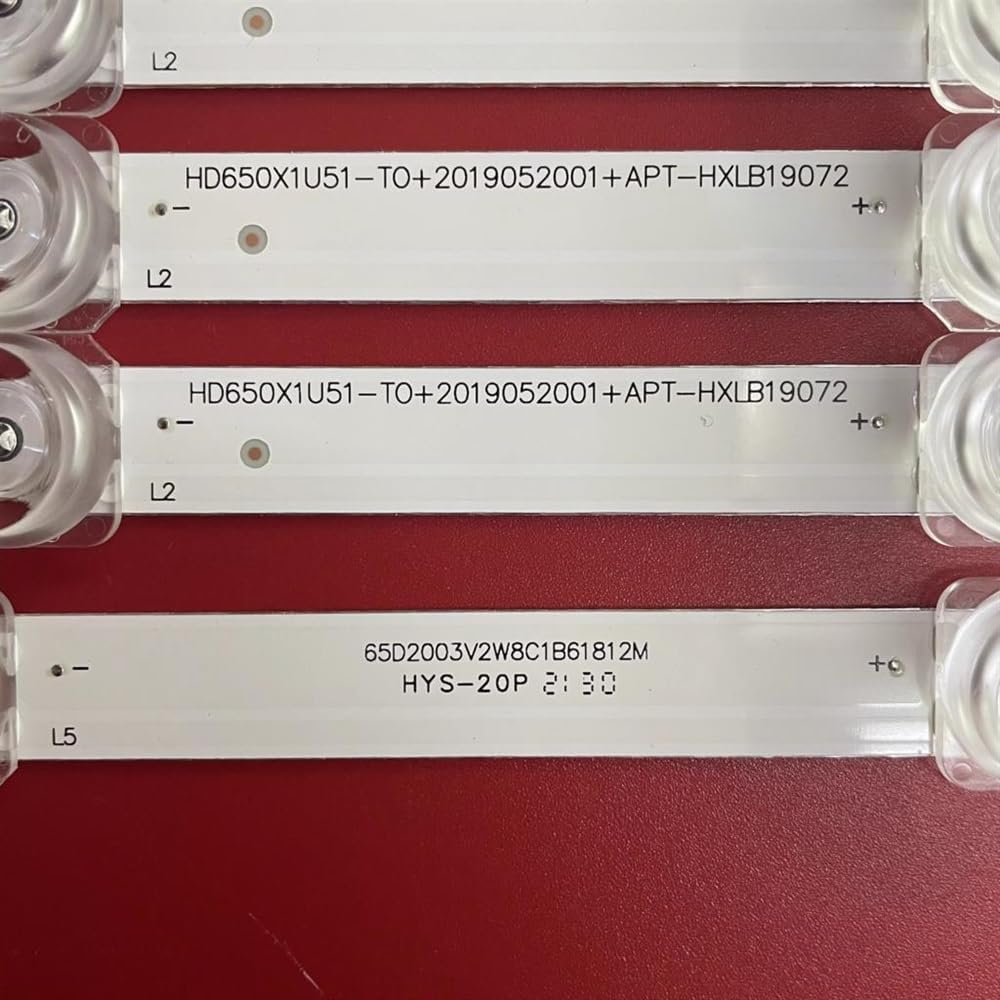 Suitable for 65A6G HZ65A56E HZ65E3D-J HD650X1U51-T0 APT-HXLB19072 BD650Y3U-LB71T0-8-6 Compatible Backlight Strip 8(12PCS for 2TV)