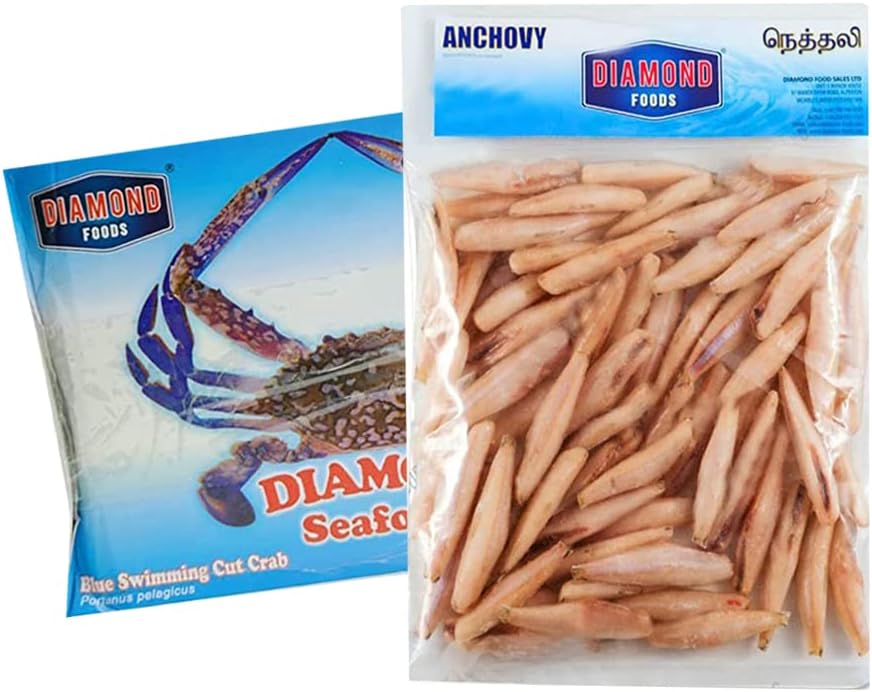 Diamond Seafood Combo | Cut Crab 1Kg | Anchovy 1Kg | 100% Fresh ...