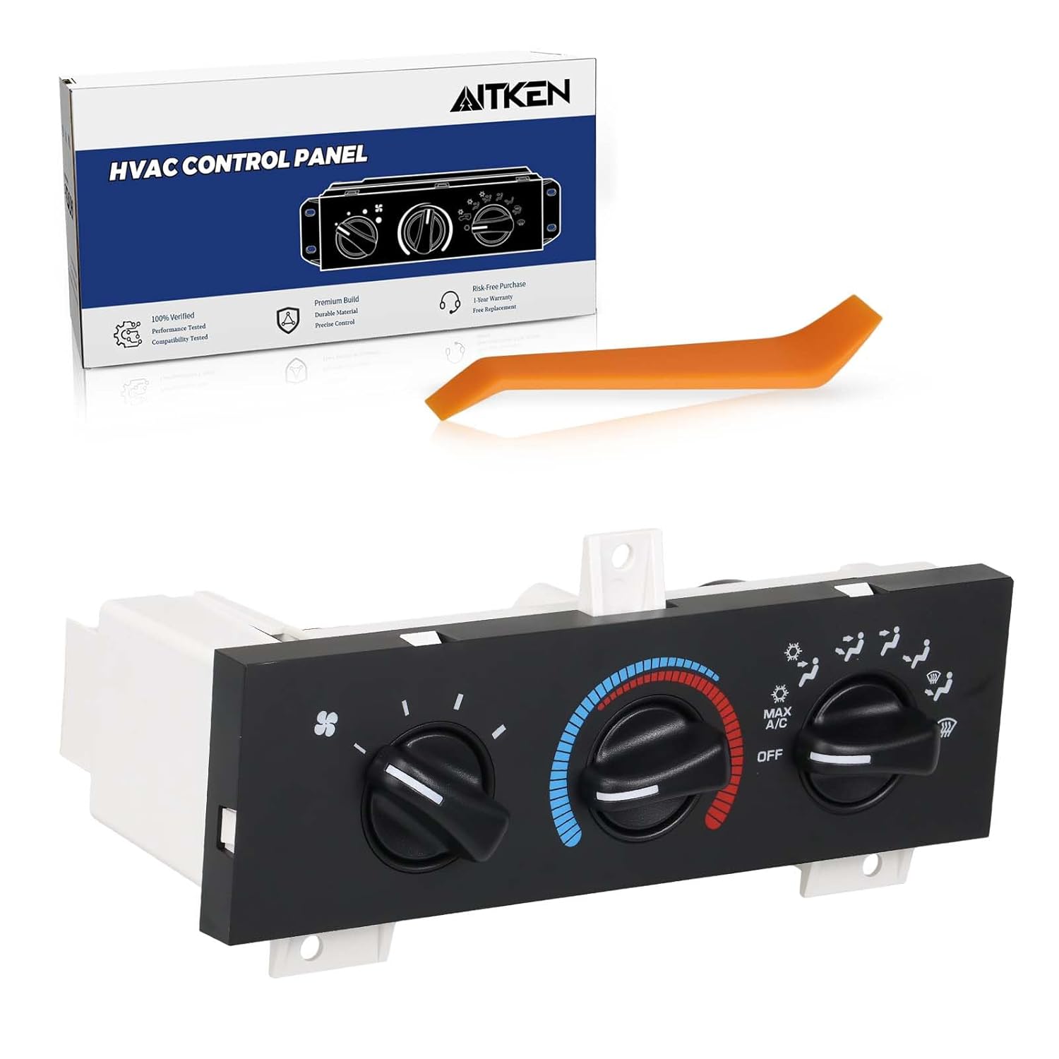 AITKEN HVAC Heater Climate Control Panel Switch Fit for 1998-2003 Dodge Ram Van Replace # 55055459AA 55055459AF