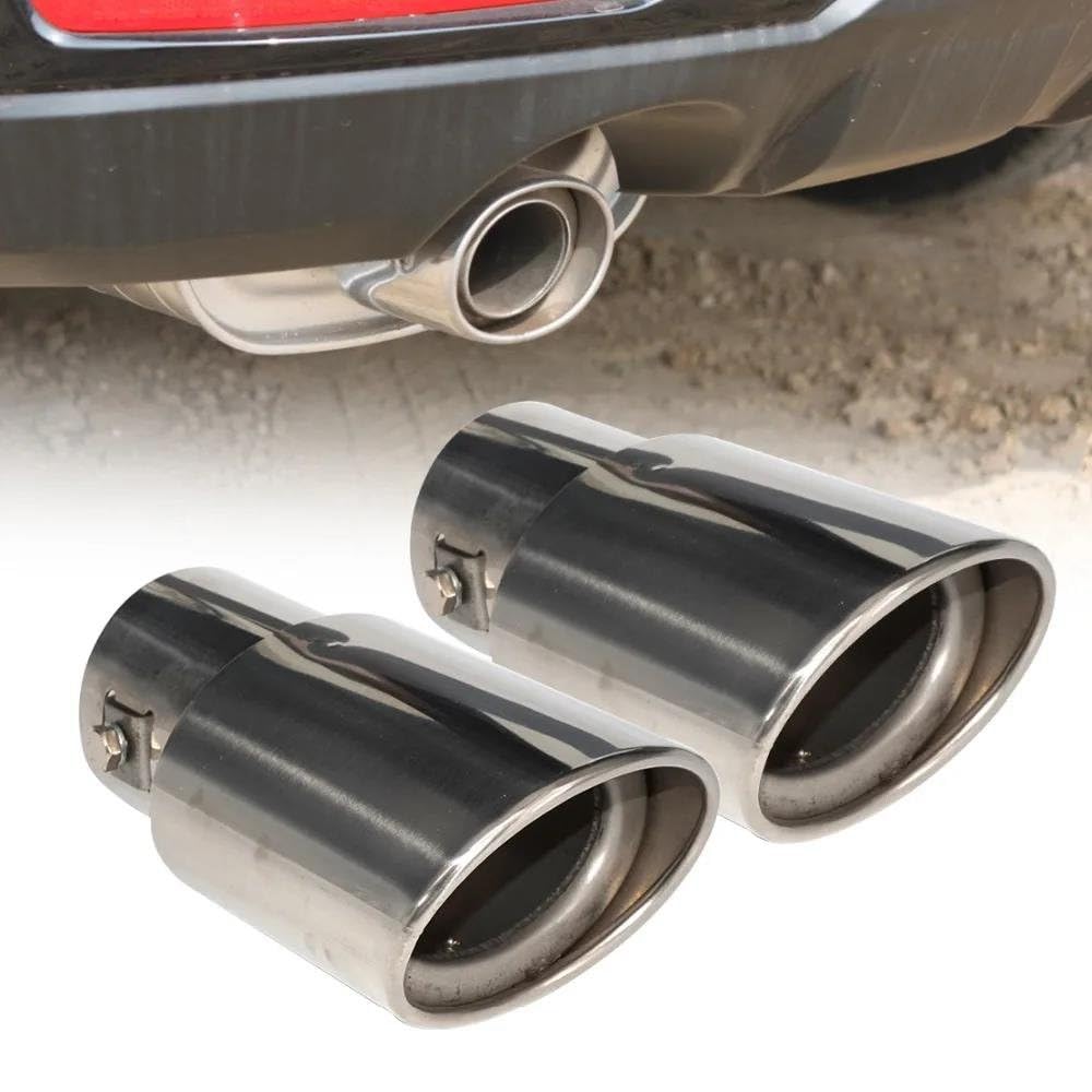 Para Subaru Para Forester 2008 2009 2010 2011 2012 2x 2.5" 63mm Tubo De Escape De Acero Inoxidable Tubo De Escape De Coche