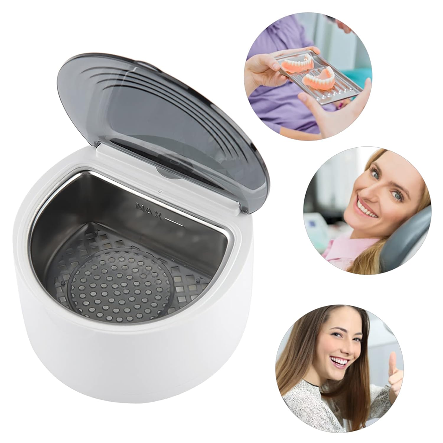 Ultrasonic Denture Cleaner Compact and Lightweight Cleaning Machine