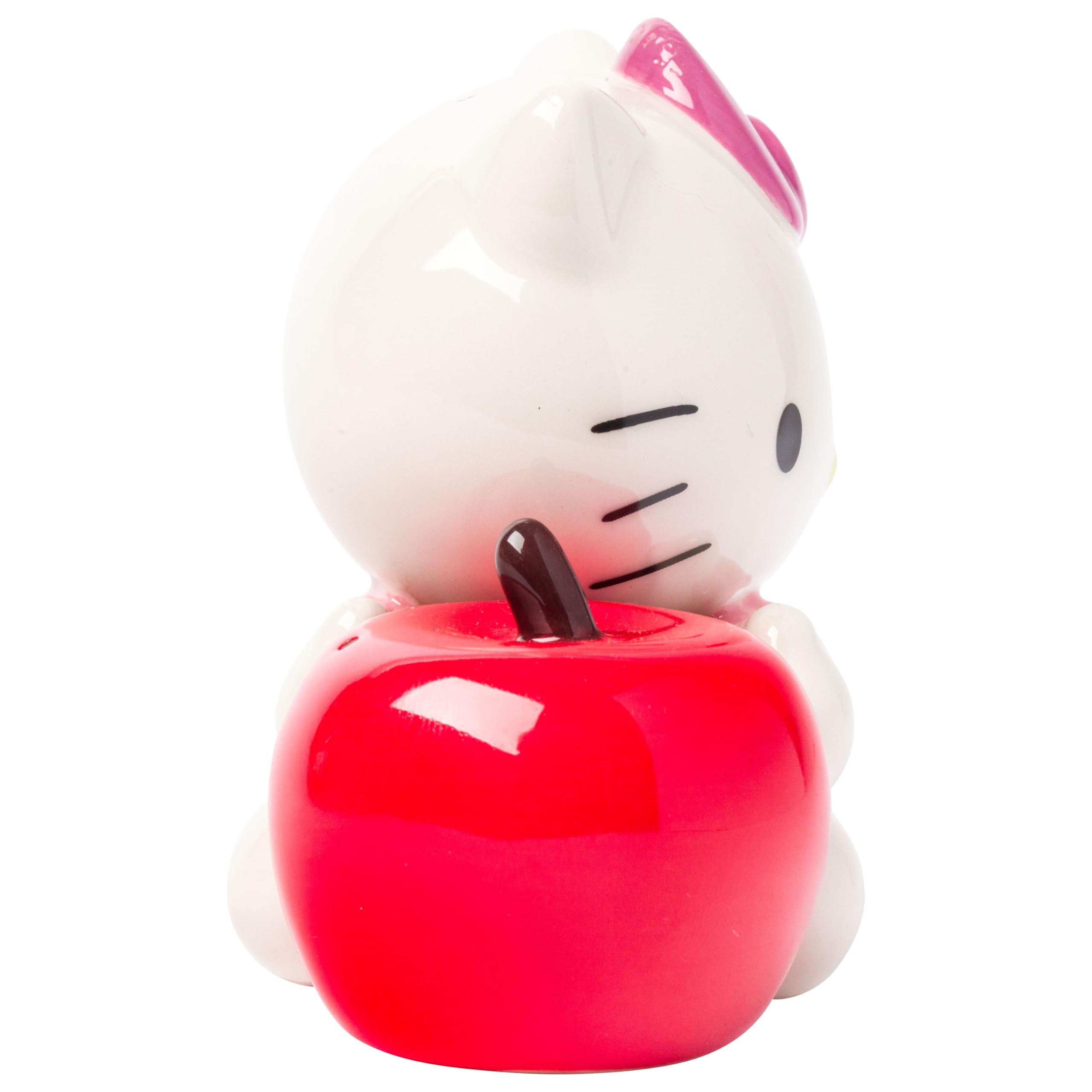 Silver Buffalo Sanrio Hello Kitty 3D Salz- und Pfefferstreuer aus Keramik, 13,3 cm L x 6,6 cm B x 10,2 cm H