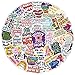 Lot de 10/30/50 autocollants avec citations et phrases pour réfrigérateur, ordinateur portable, bagages, skateboard, graffiti