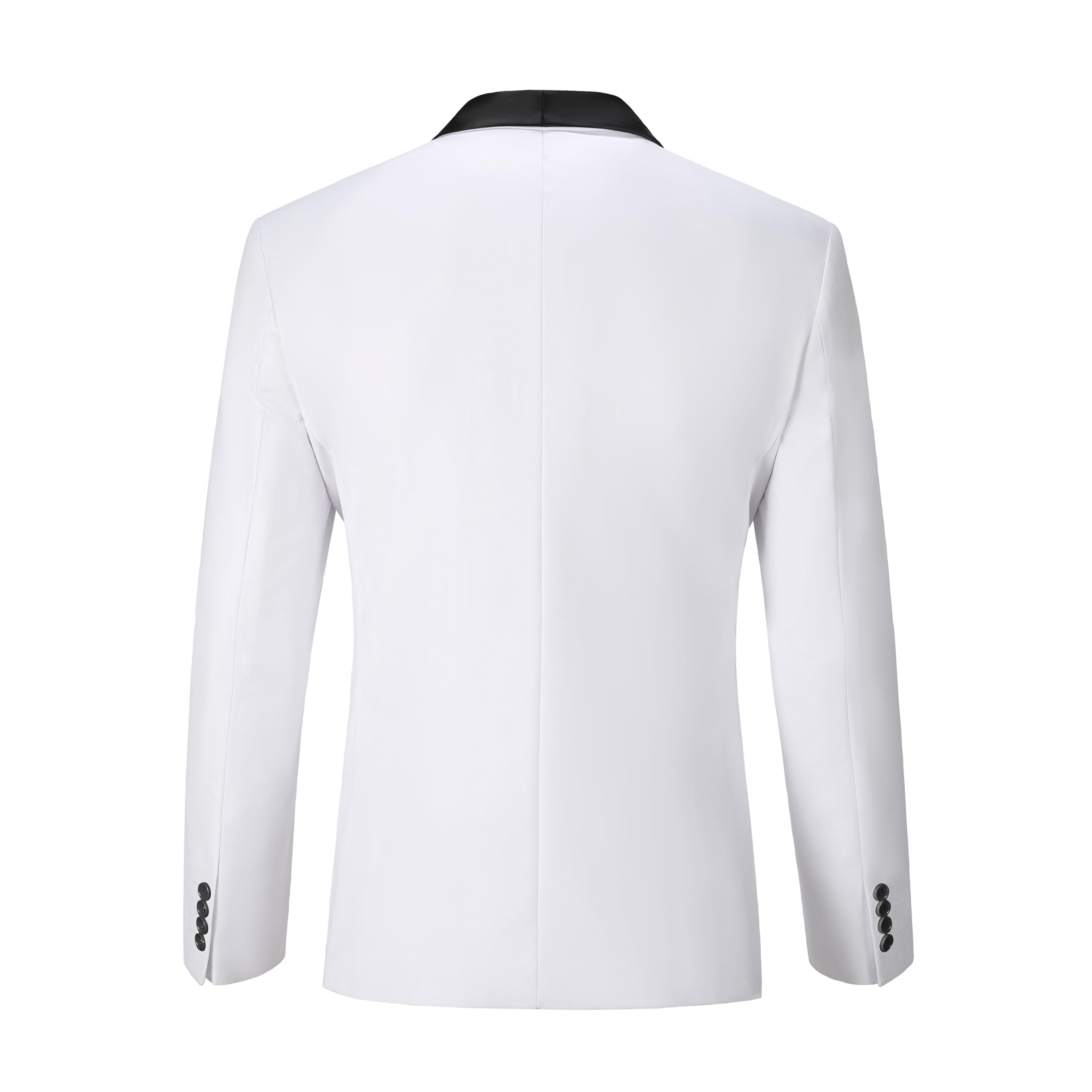 Costume 3 pièces pour homme - Coupe ajustée - Châle - Veste à revers - Veste - Pantalon - Costume formel pour mariage et bal de fin d'année