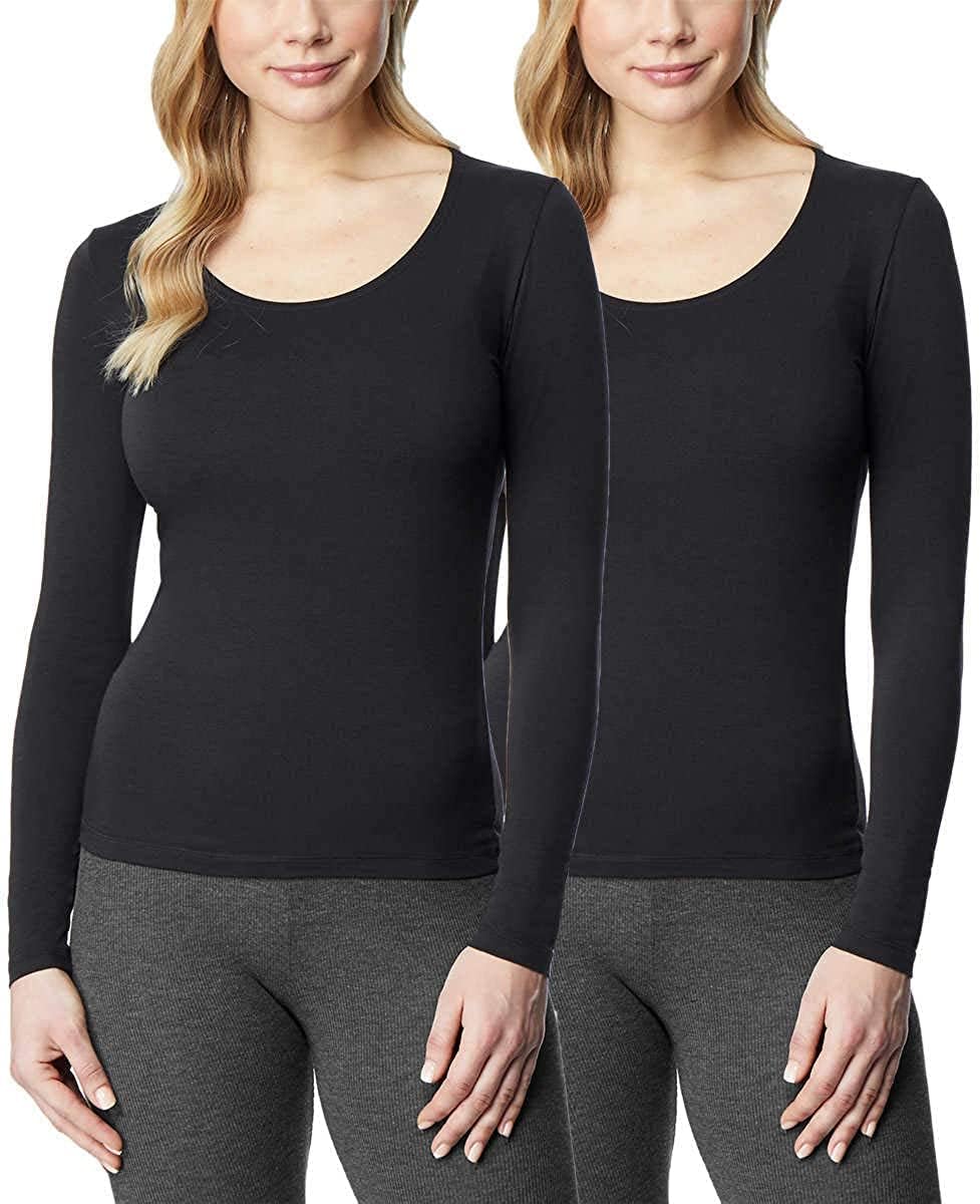 Women's 2 Pack Ultra Light Thermal Baselayer Scoop Top