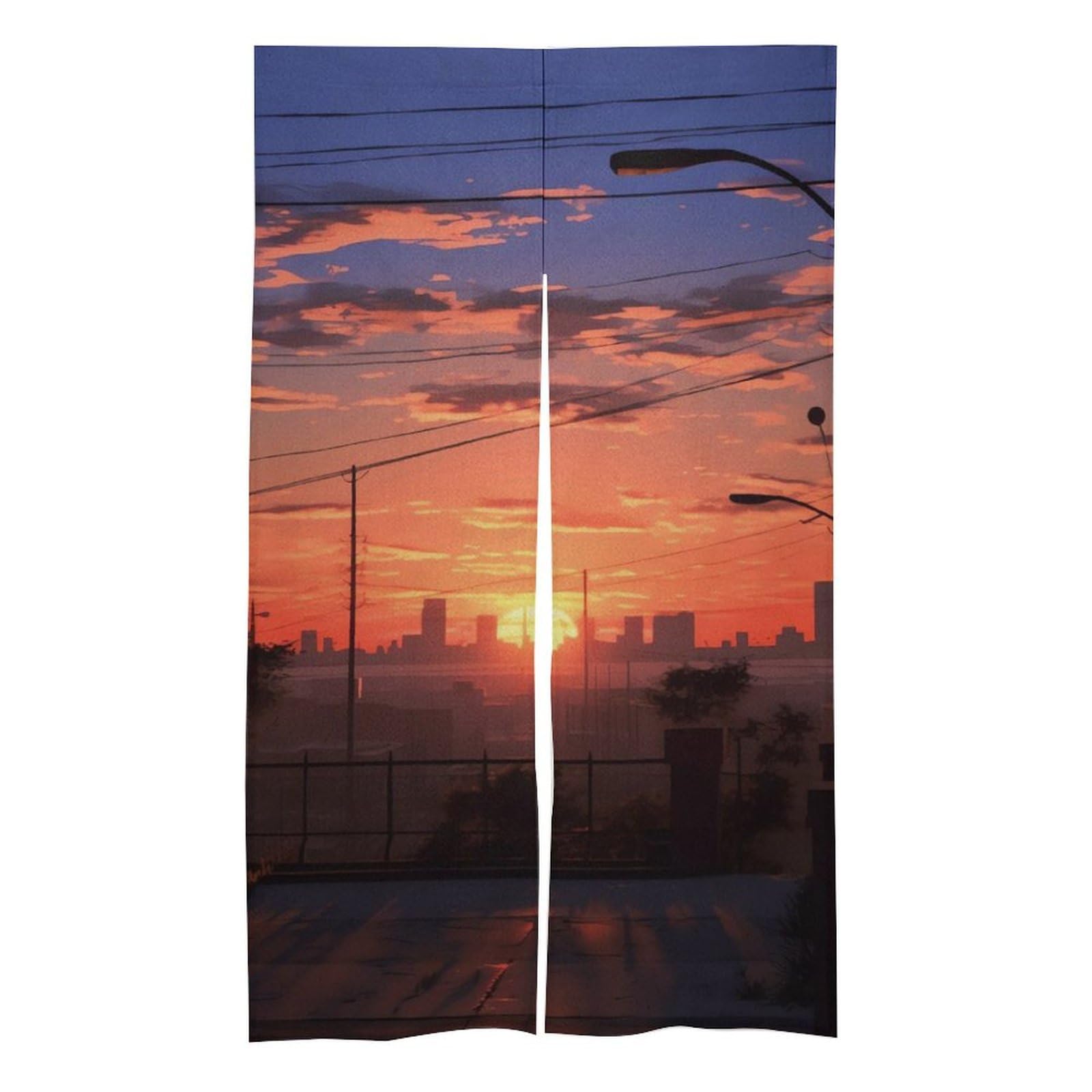 Rideaux occultants thermiques en lin pour porte d'appartement 145x86 cm