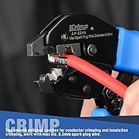 Vista 6 de iCrimp Crimpadora de conector de bujía de trinquete para cables de encendido y cables de bujía Diámetro máximo 0.335 in