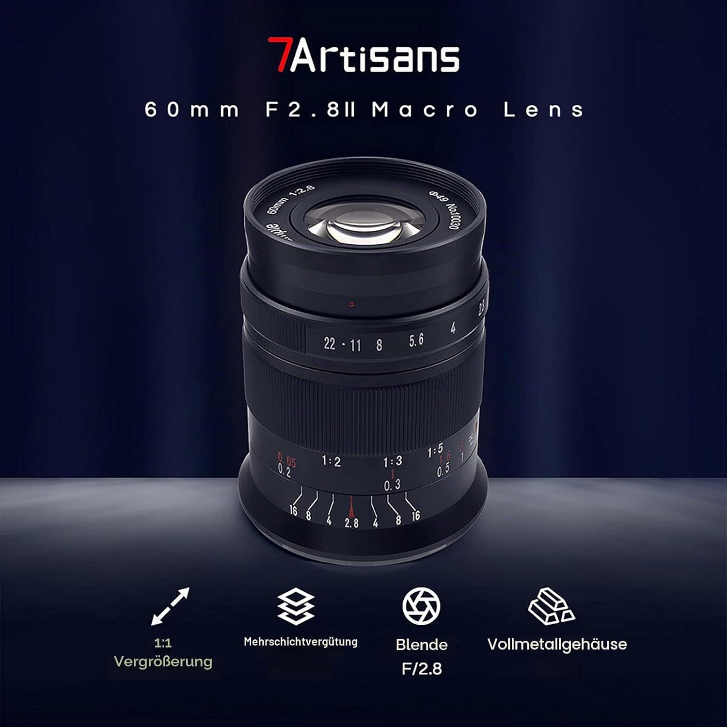 7ARTISANS 60 mm F2.8 II obiektyw makro do Fuji X Mount