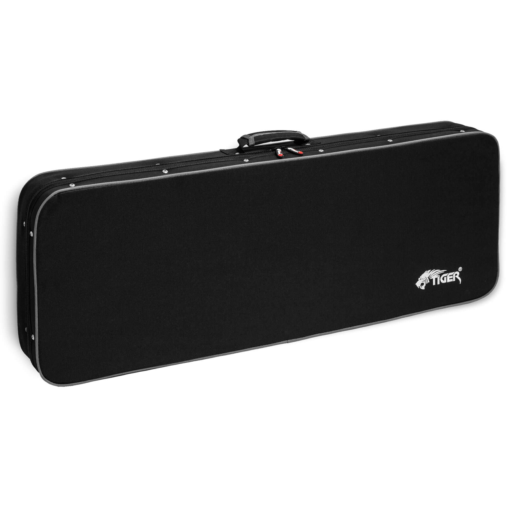 Tiger Full Size Electric Guitar Rigid-Foam Case 39 Inch Moulded-Foam