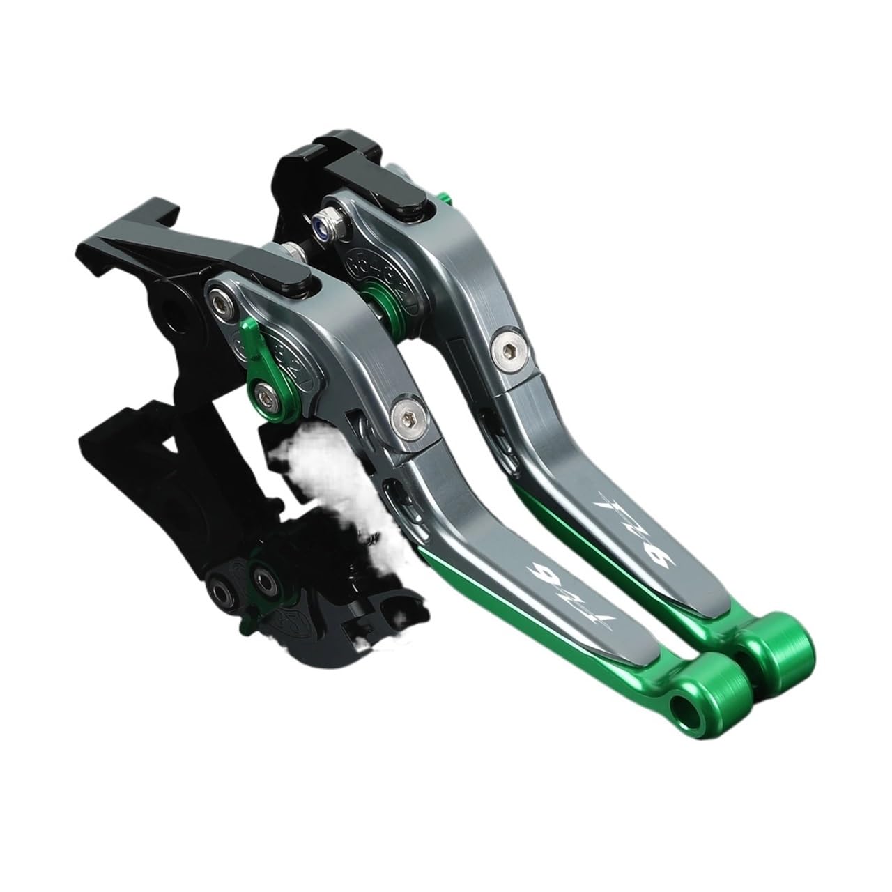 Zdgxfhsrh Gray-Green Motorcycle Brake Clutch Levers For Ya&Maha Fz6 Fz-6 2004-2010 Fz 6 Motorcycle Bre Lever Clutch Set Adjustable Folding Handle Guard Levers(Gray-Green)