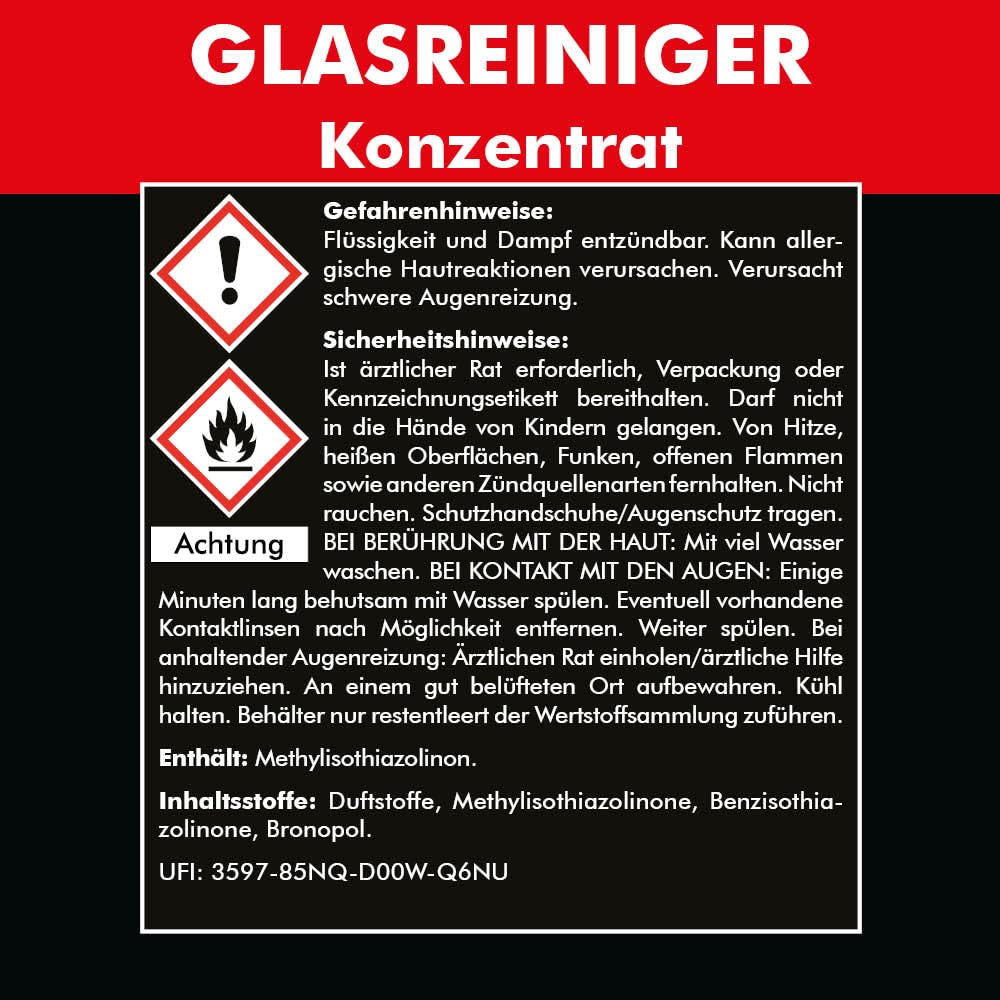 Brestol Glasreiniger Konzentrat 5 Liter inkl. Auslaufhahn 51 mm - Scheibenreiniger Fensterreiniger Spiegelreiniger Glasscheibenreiniger Windschutzscheibenreiniger Autoscheibenreiniger