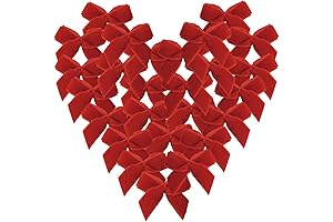 Micomon Mini Velvet Bows: Deck Your Halls with 50 Velvet Ornaments