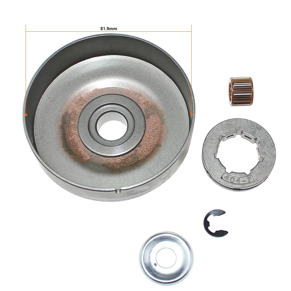 Adefol Kupplungstrommel & Felgenritzel Set Für Stihl MS660/066/064/640/661 – 3/8-7 Zähne Mit Nadellager