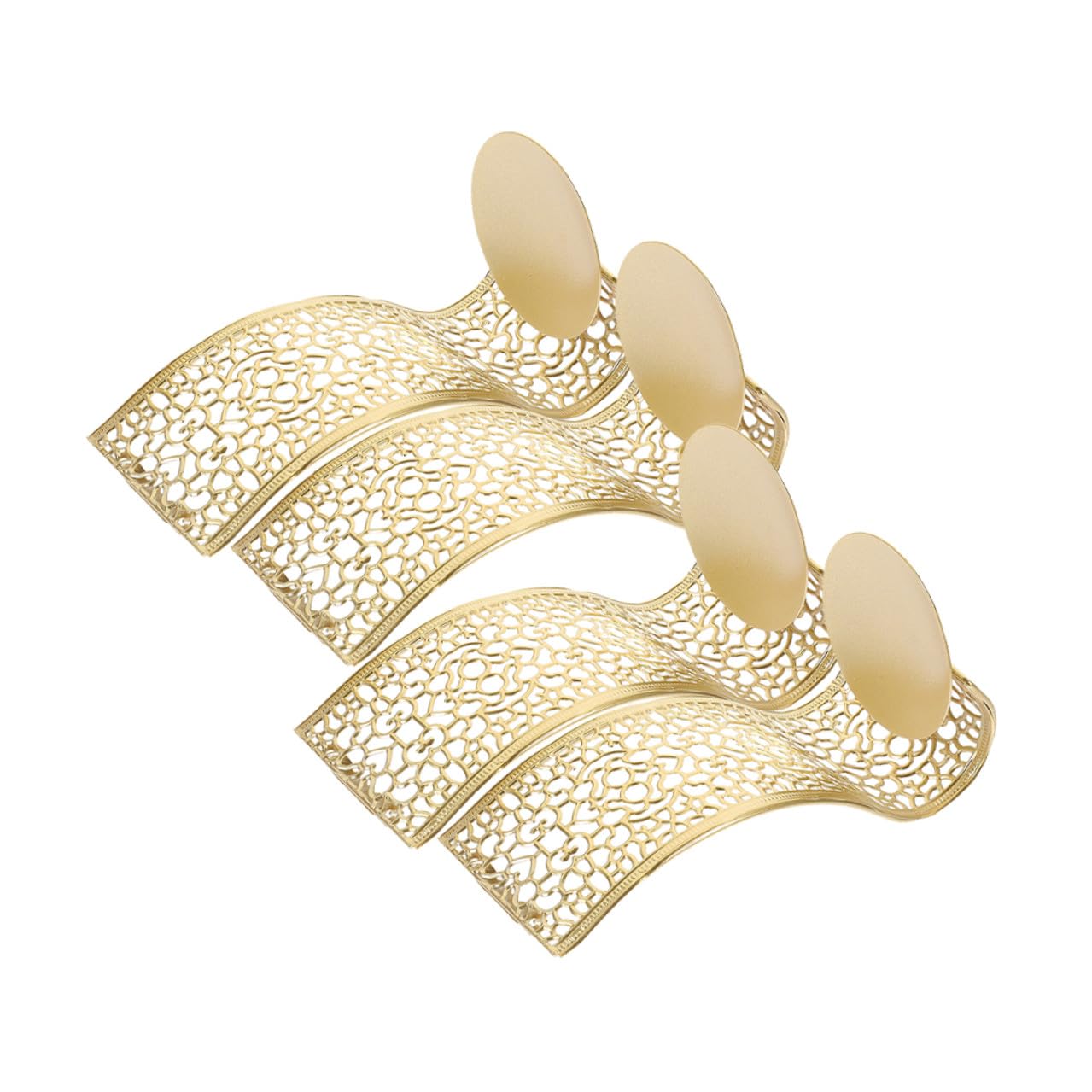Candelabro decorativo de pared metálico hueco, juego de 4 soportes de velas para decoración hogareña
