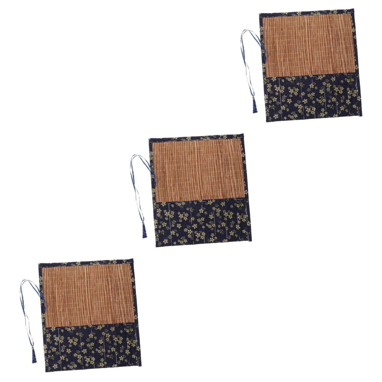 Lurrose Lot De 3 Rouleaux De Pinceaux De Étui À Crayons Enroulable Pochette De Peinture Pratique pour Les Voyages Fabriqué en