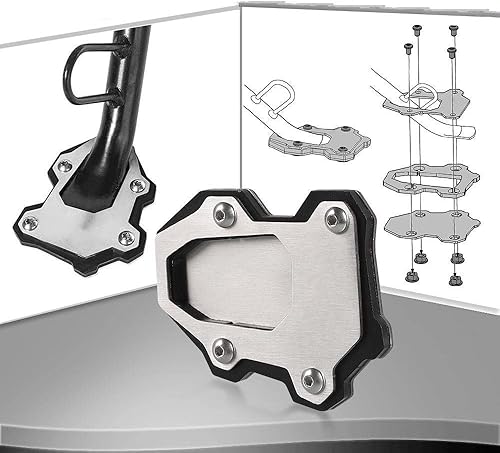 Miniatura 3 de BPILOT Support Plate for Suzuki V-Strom 1000 1000XT V-strom1000XT 2014-2019 Motorcycle CNC Side Stand Enlarger Plate Kickstand Enlarge Foot Shelf