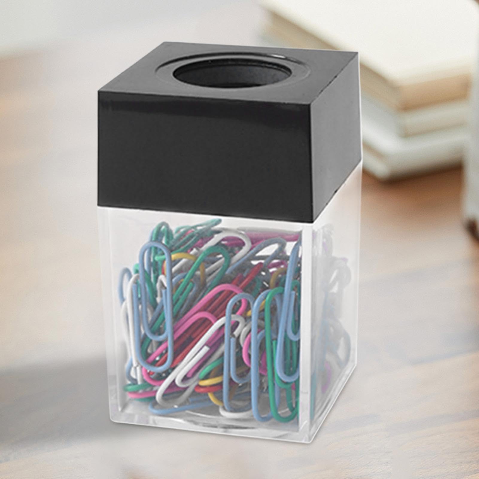 Porta Clip Magnetico Portatile | Dispenser Organizer Magnetico per Graffette Per Scrivania Ufficio Casa Scuola Posto Di Lavoro Forniture Contenitore Cassetto