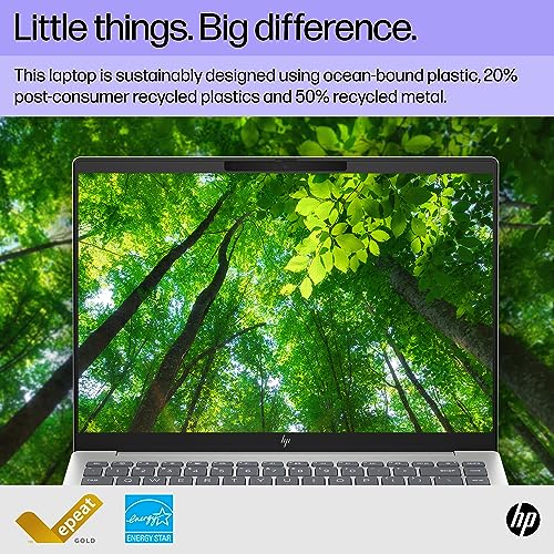 Image of HP Pavilion Plus 14 inch Laptop, WUXGA Display, AMD Ryzen 5 7540U, 16 GB RAM, 512 GB SSD, AMD Radeon 740M Graphics, Windows 11 Home, 14-ey0010nr (2023)
