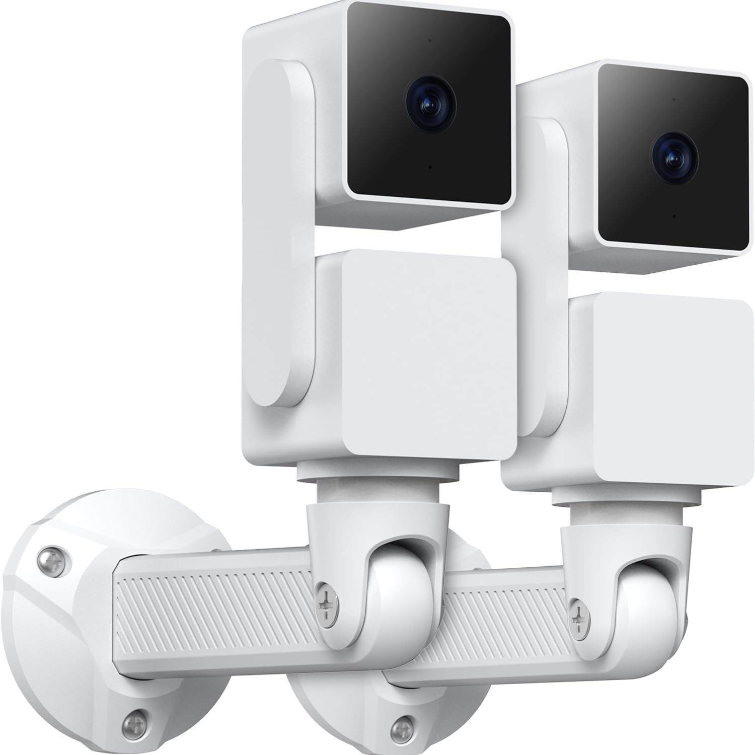 Gcioii 2 Pack Extended Wall Mount for WYZE Cam Pan V3/V2/V1, Blink Mini Pan-Tilt and Eufy Cam E220.Outdoor/Indoor, 360 Degree Swivel Adjustable
