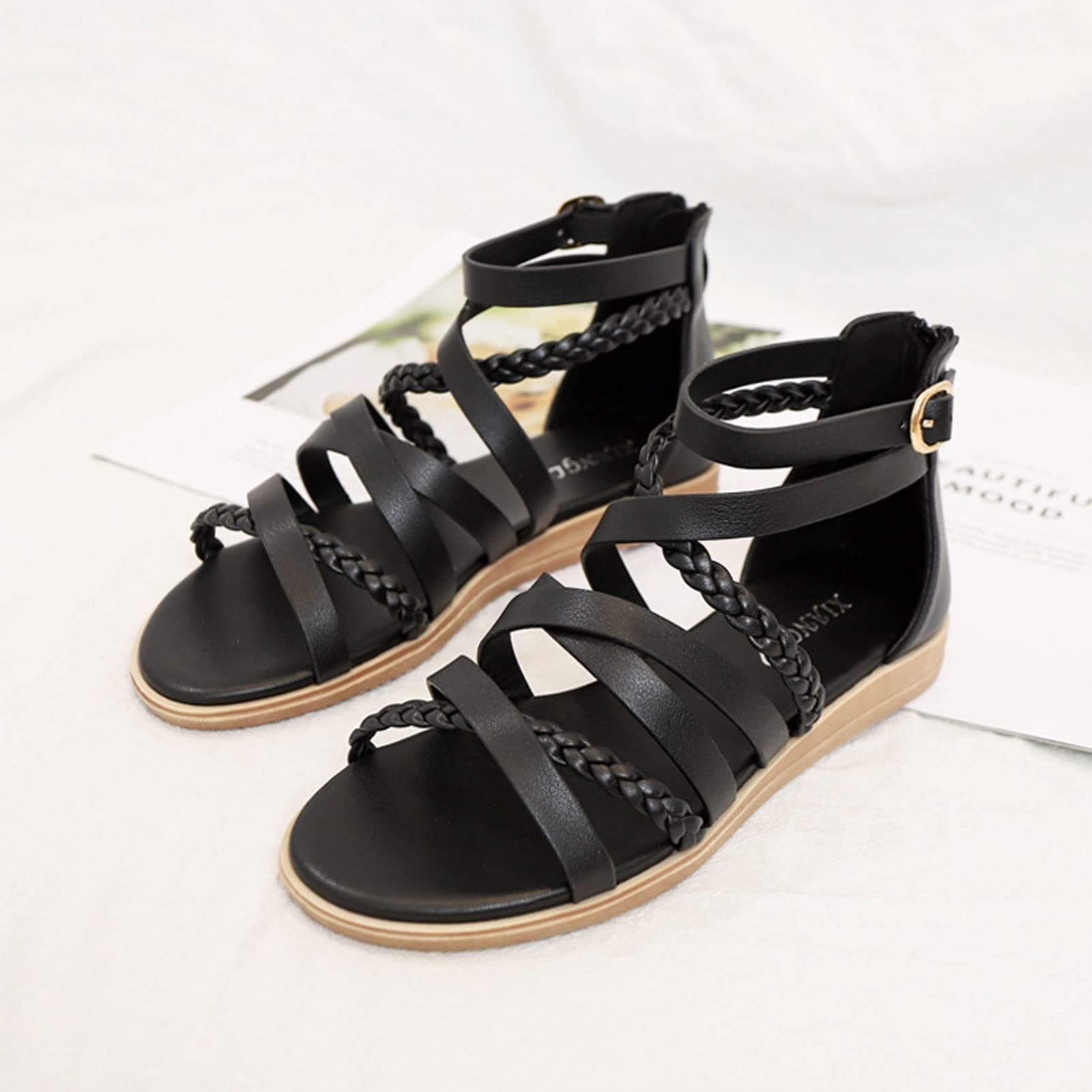 ◆saltyandcholate◆ Side cross strap slippers 412323005 (3cm MUSINSA | SALT AND CHOCOLATE Side cross strap slippers