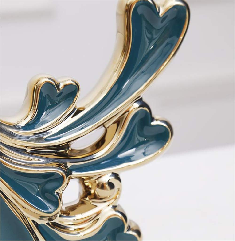 Koliyn Statue Skulptur Figur Wohnkultur Akzente, Keramik Paar Skulptur Liebe Kuss Paar Statue Schlafzimmer Weinschrank High-End Hochzeitsgeschenke Neuheit Geschenk