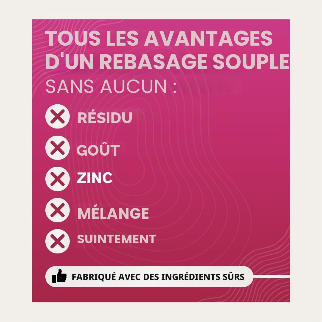 Cushion Grip Lot de 2 adhésif thermoplastique pour prothèses dentaires, 28,3 g - Répare et resserre les prothèses dentaires lâches et inconfortables