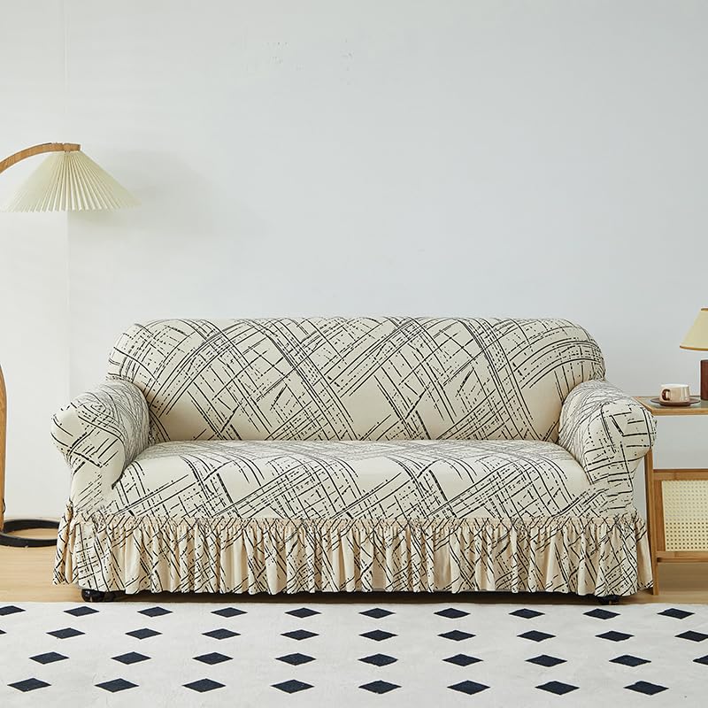 Housse de canapé élastique imperméable style F pour salon 1 pièce 03