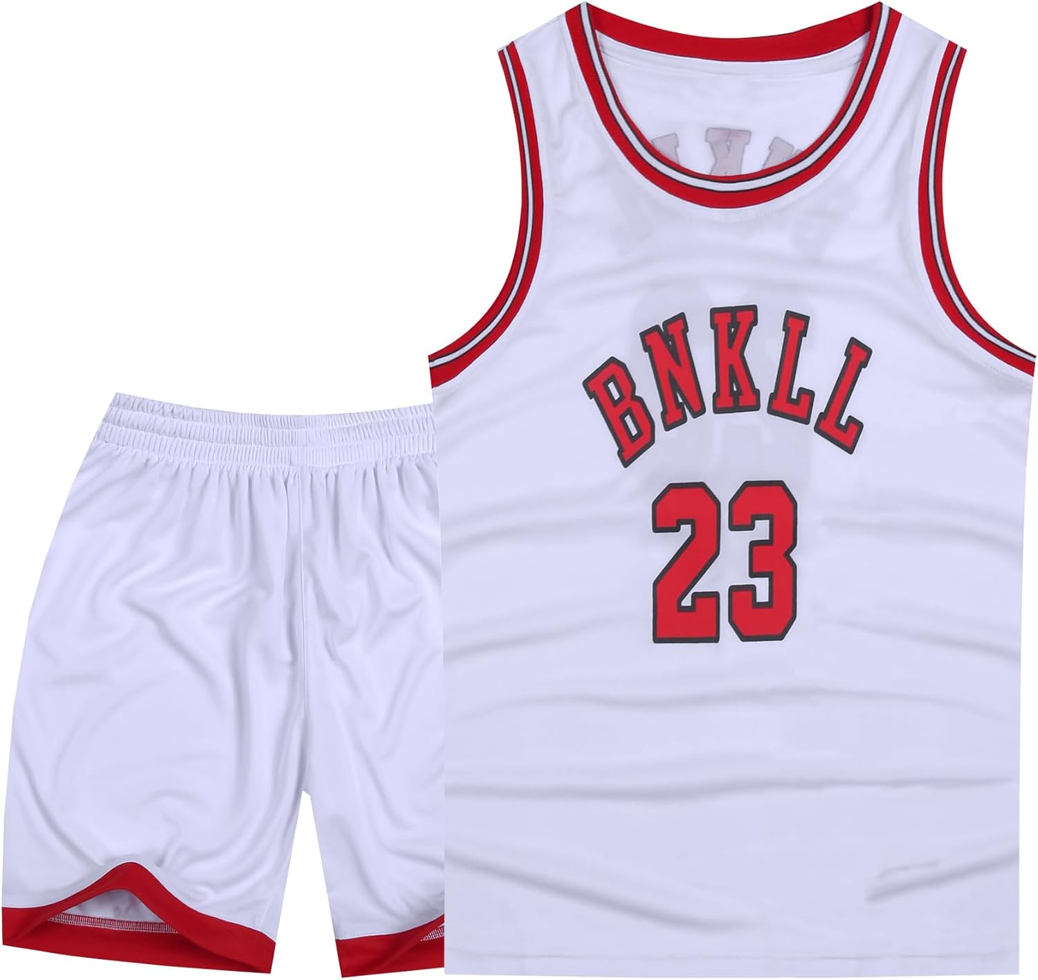 6-16Years Youth Basketball Sports Jerseys 23# for Boys Girls Basketball Jersey 2Piece Set 6 Years White