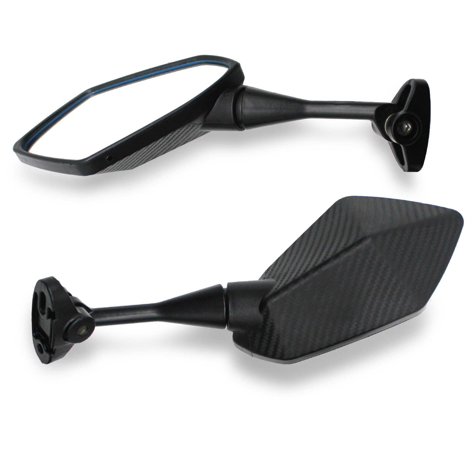 Retroviseur Moto, Retro Moto, 2 Rétroviseurs Moto ABS Rétroviseur Pentagonal Diamant Rotatif à 360 Degrés avec Vis