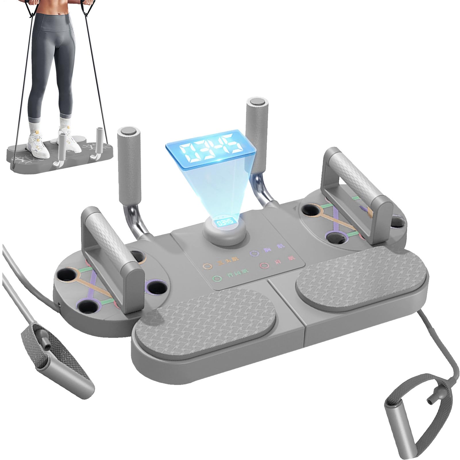 Multifunktionales Liegestützbrett – Krafttrainingsgerät, Fitness-Boden-Brust-Trainingssystem, modernes Design, stilvolles Heimtrainingsgerät für Muskelaufbau und Krafttraining