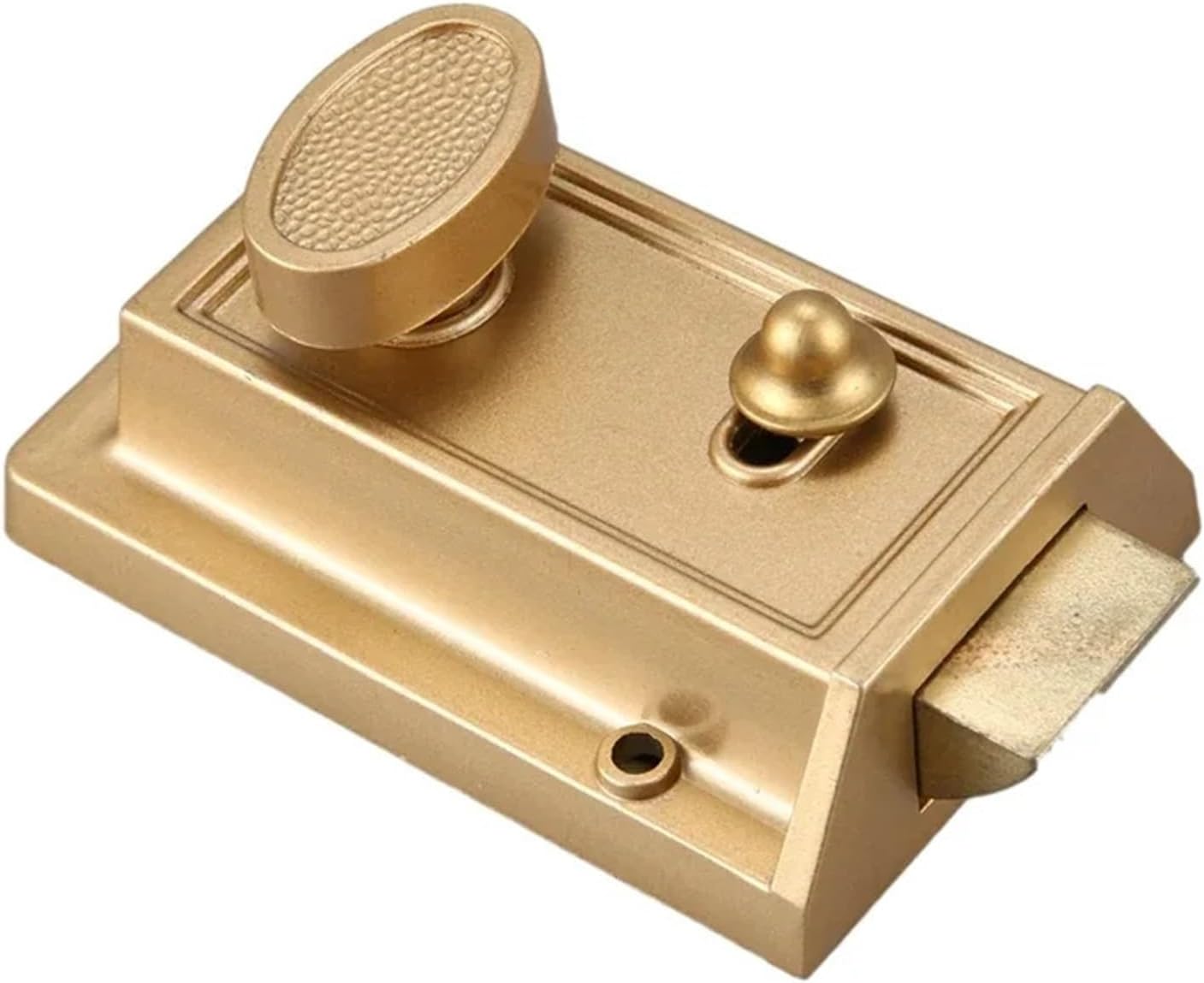 Compatible for 564 Zinc Alloy Bull Head Lock, Gold Finish Cylinder Deadbolt for Gate and Entrance Door