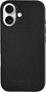Eco by GranolaGear - Eco-Friendly Phone Case for iPhone 17 - Biodegradable, Compostable, Plastic-Free, Made from Plants - Black Stone
