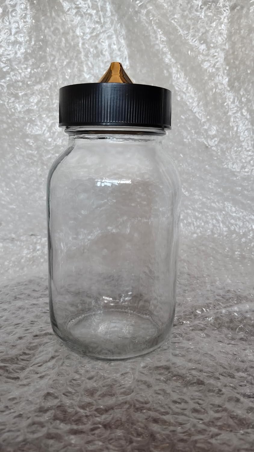 Pycnometer bottle 1000ml pack of 1pc. Useful to determine specific gravity of soil,clay and sand,comprises 1kg glass jar,Brass cone,locking ring and rubber seal-image-6