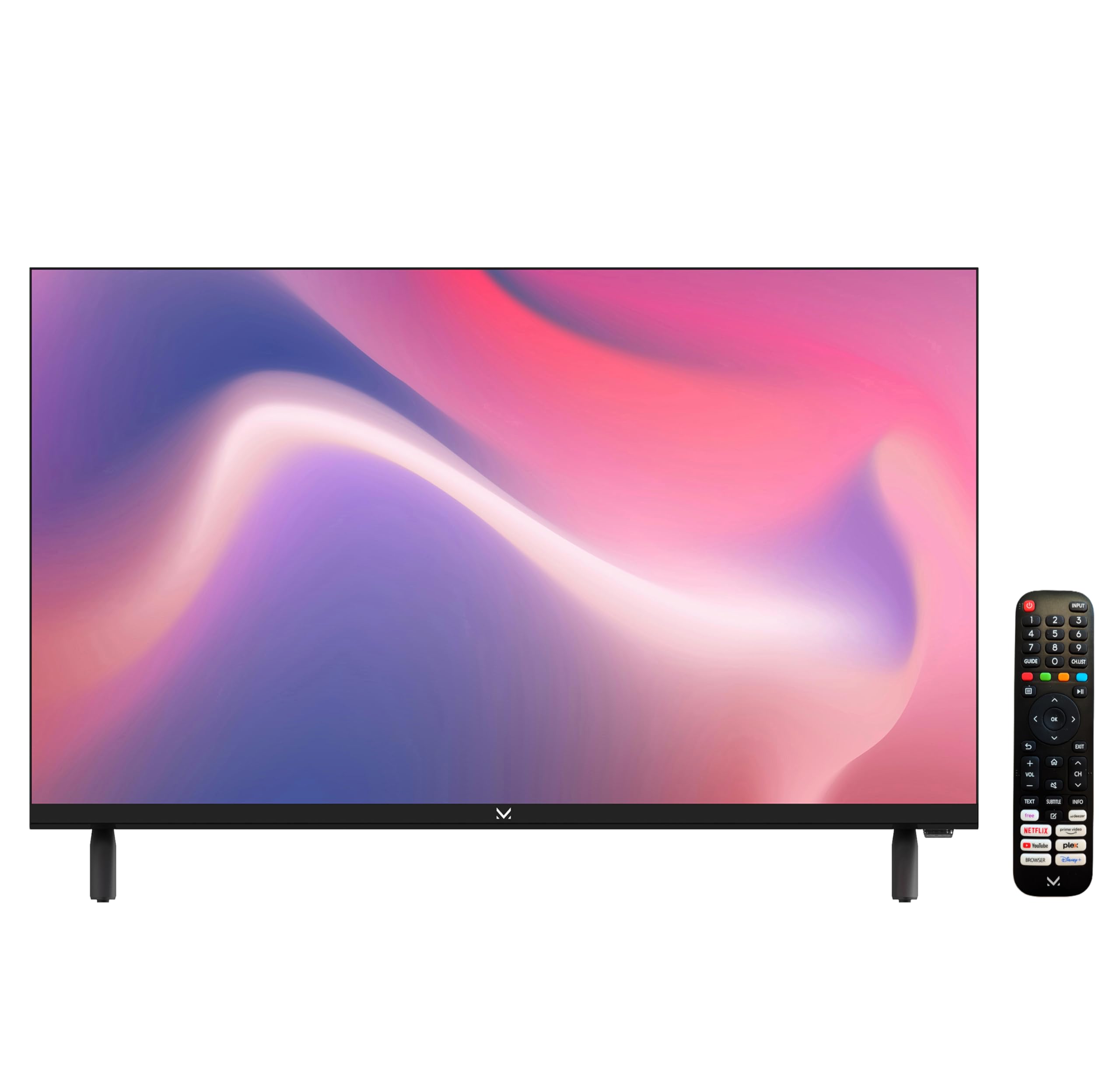Majestic FL324TK V1 - Televisore SMART LED HD READY 24" doppia alimentazione (12/24V e 220V), Sistema operativo VIDAA, Wi-Fi, DVB-T/T2 e DVB-S/S2, Telecomando, 2 USB, 3 HDMI