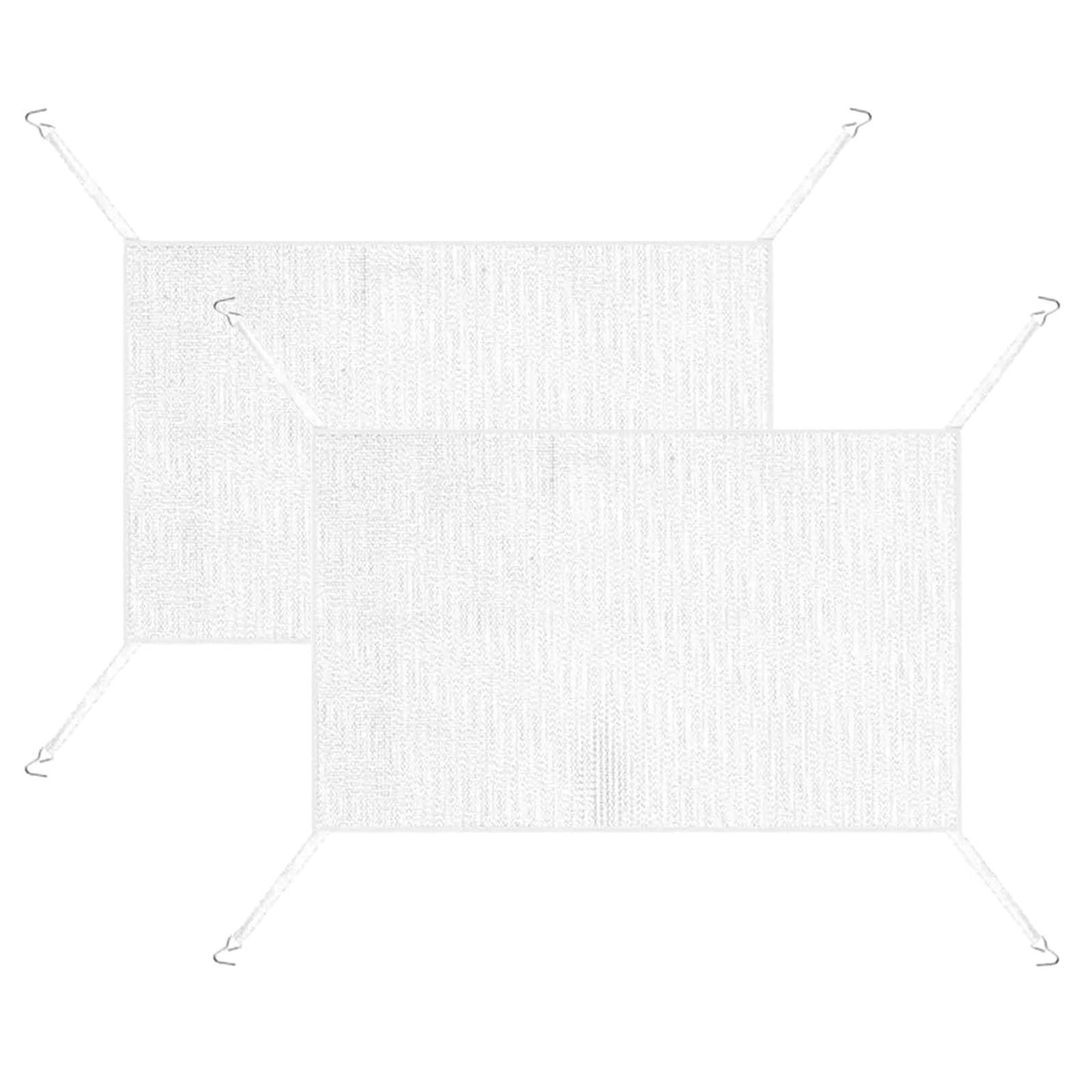 ONEMAJI 2 Pcs Car Radiator Protective Net for BMW 3 Series 3er Serie 3 E46 323Ci 330Ci 320Ci 325Ci M3 320Cd 330Cd 318Ci, Front Bumper Mesh Grille Cover Elastic Stone Debris Clog Prevention Screen