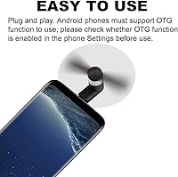 Vista 2 de Ventilador de teléfono USB C, paquete de 4 mini ventiladores de teléfono celular portátiles para iPhone 16/15 y teléfonos celulares Android