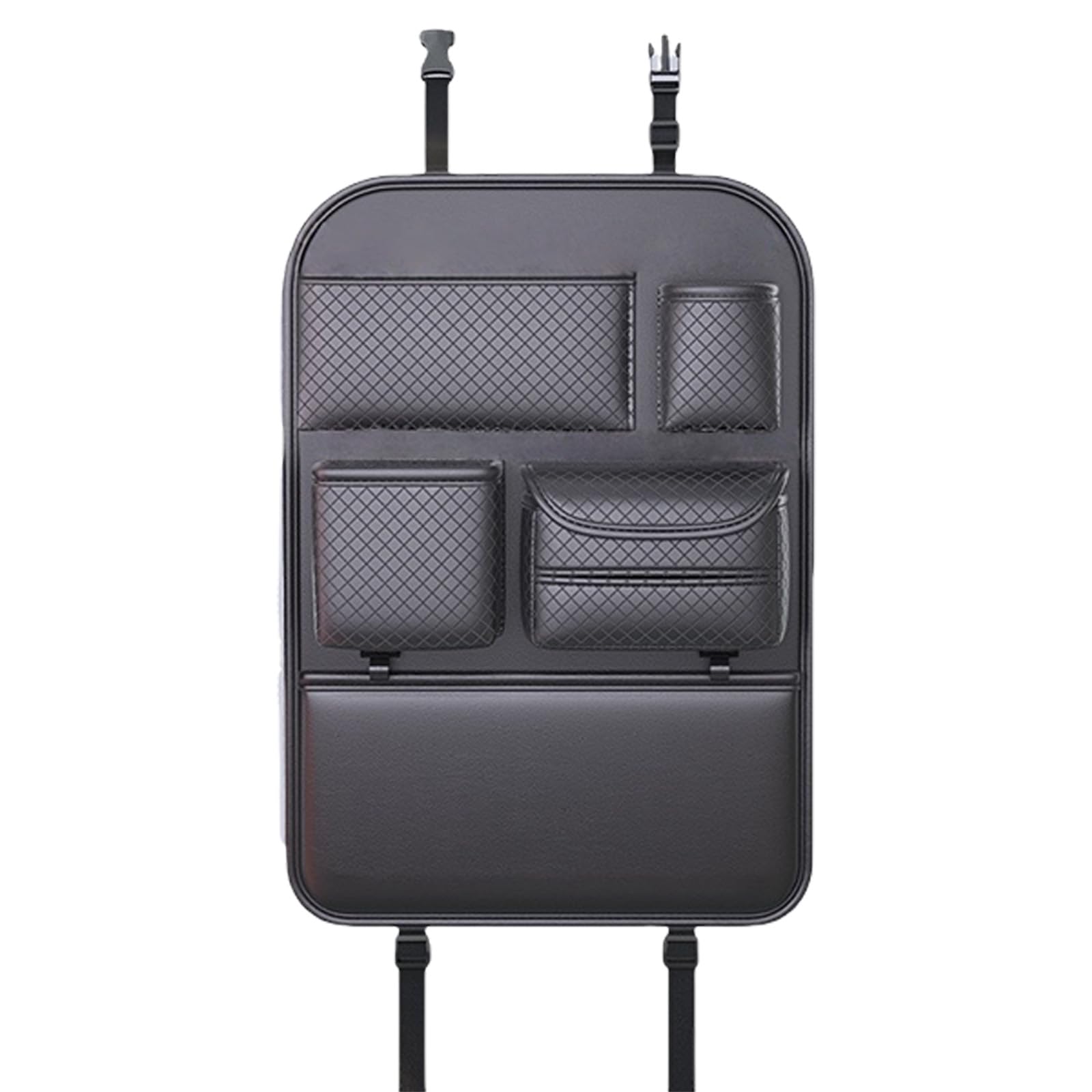 Shurhome Multiple Compartment Car Kick Mat Seat Back Organizers Back Pocket Storage Bag Backseat Pocket for SUV Organizers
