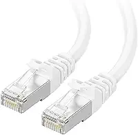 Cable Matters Cabo Ethernet Cat6A blindado 10Gbps Snagless 7,6 m (SSTP, cabo Ethernet blindado SFTP, cabo blindado Cat6, cabo de rede blindado Cat 6) em branco