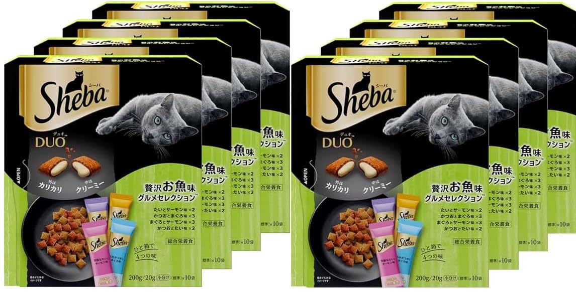Amazon.co.jp: 【8個セット】シーバ (Sheba) デュオ キャットフード