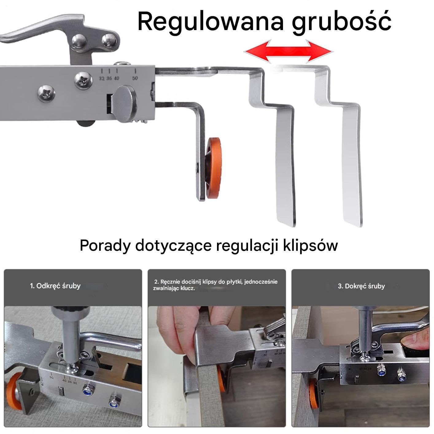 Szablon do okuć meblowych Regulowany przyrząd do łatwego montażu prowadnic | Szablon wiertarski do uchwytów szufladowych Do drzwi wewnętrznych, skrzynek narzędziowych, szafek nocnych, t