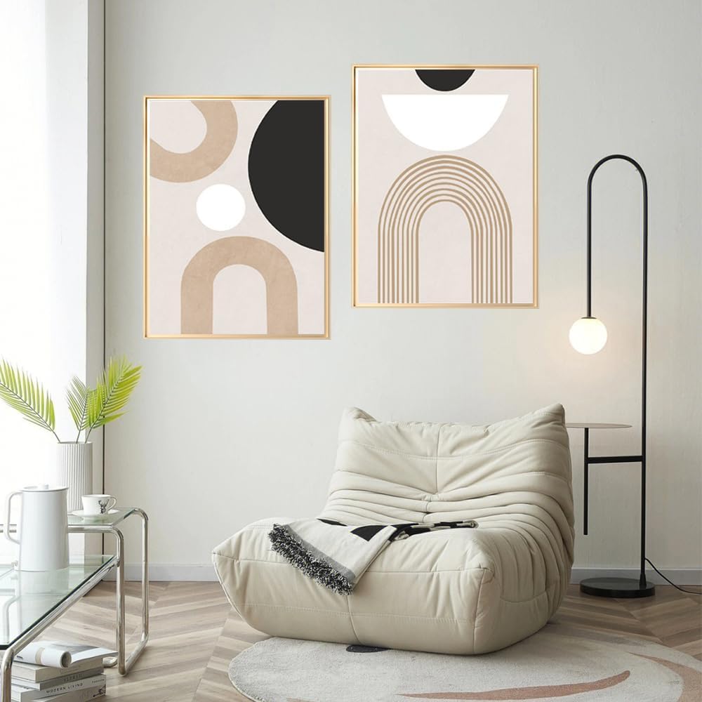 Lot De 3 Posters Bohème Moderne 30x40 Cm - Affiches Murales Abstraites Sans Cadre Pour Salon