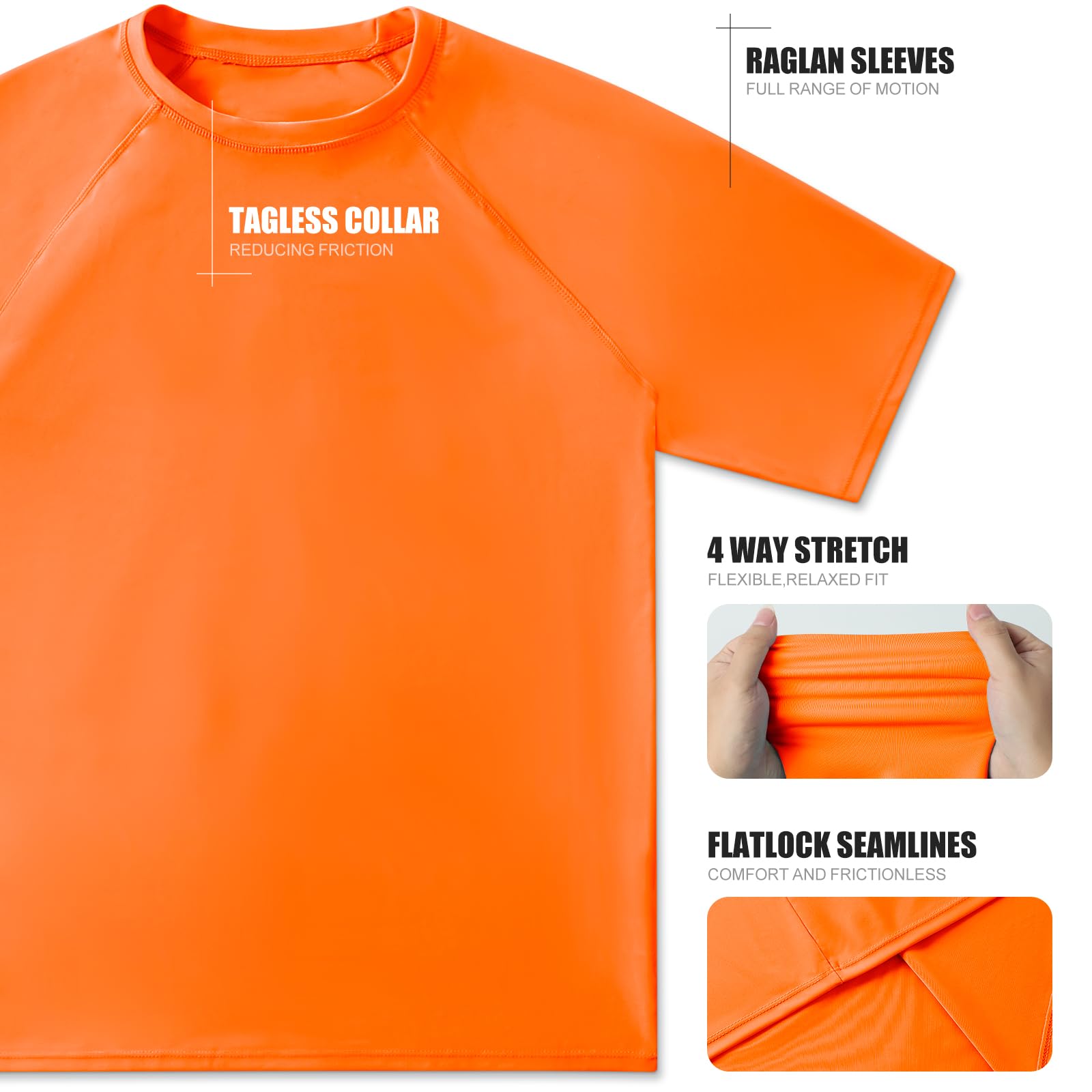 2 Piezas Camiseta Protección Solar Hombre con Manga Corta UPF 50+ Camiseta Anti UV Traje de Baño de Rashguard Camisa Deportiva Secado Rapido para Adultos