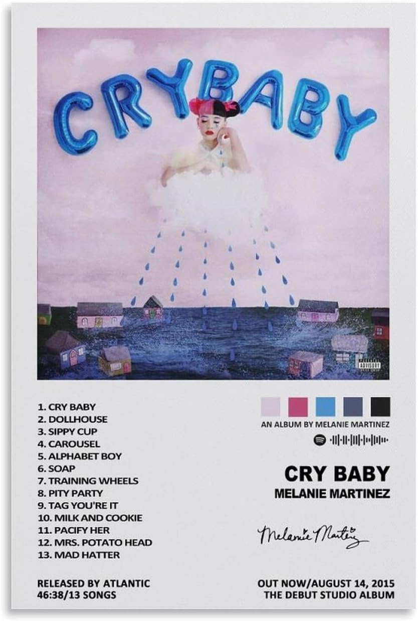 Lcaltcp Music Melanie Album Martinez Canvas Poster Music Posters for Room Aesthetic Canvas Wall Art Bedroom Decor12x18inch(30x45cm)