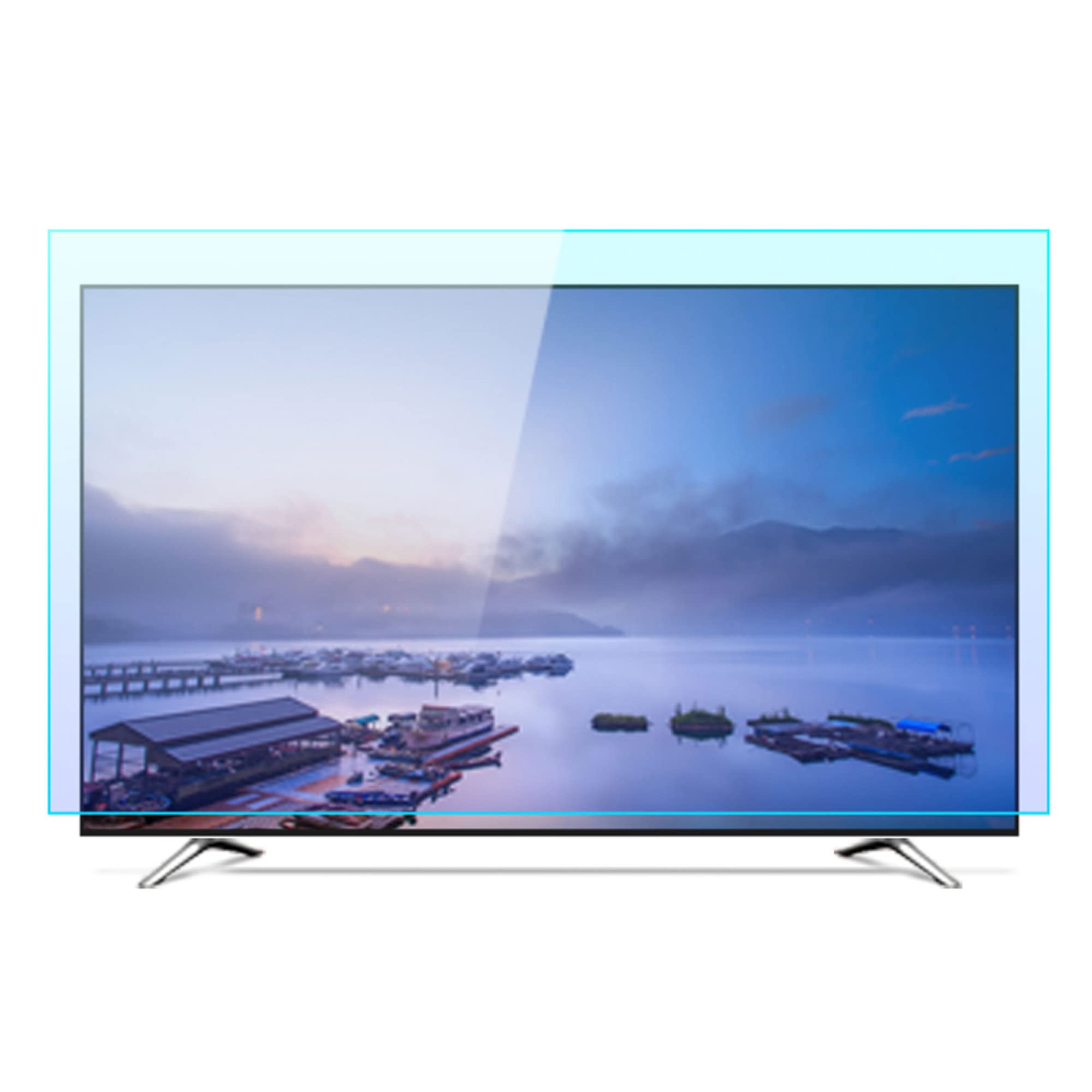 XRRX Osłona ekranu telewizora LCD antyrefleksyjna, ulepszona matowa powierzchnia, odporna na zarysowania, do Smart TV Samsung, Sony, Hisense, LG, 40 cali, 875 x 483 mm